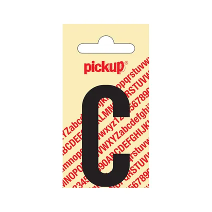 LETTER 'C' 60MM ZELFKLEVEND ZWART 31002060C PICKUP