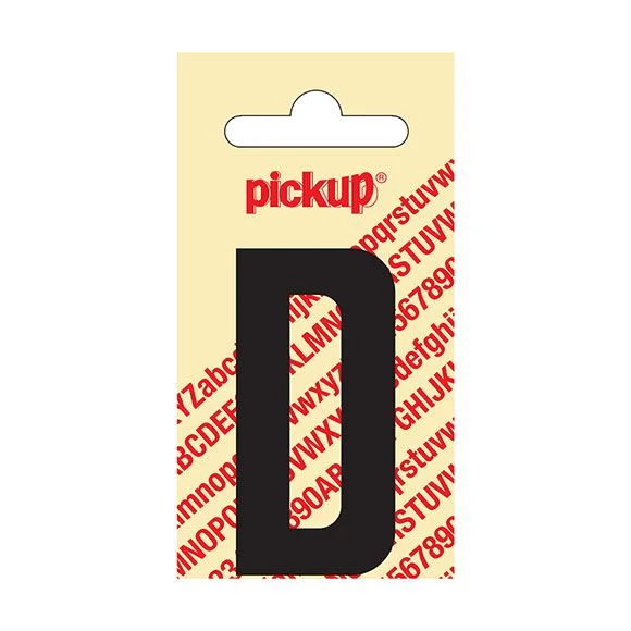 LETTER 'D' 60MM ZELFKLEVEND ZWART 31002060D PICKUP
