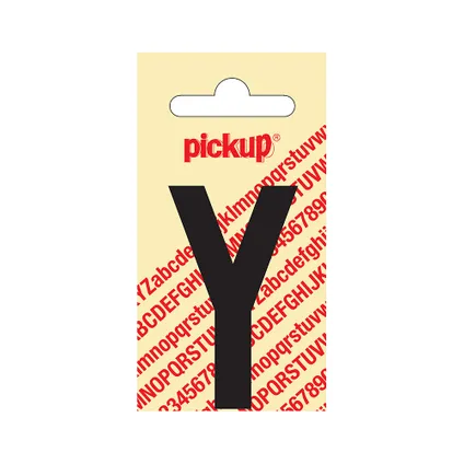 LETTER "Y" 60MM ZELFKLEVEND ZWART REF:31002060Y PICKUP