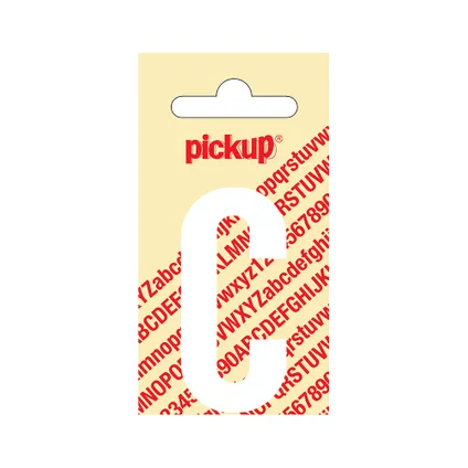 LETTER 'C' 60MM ZELFKLEVEND WIT 31012060C PICKUP