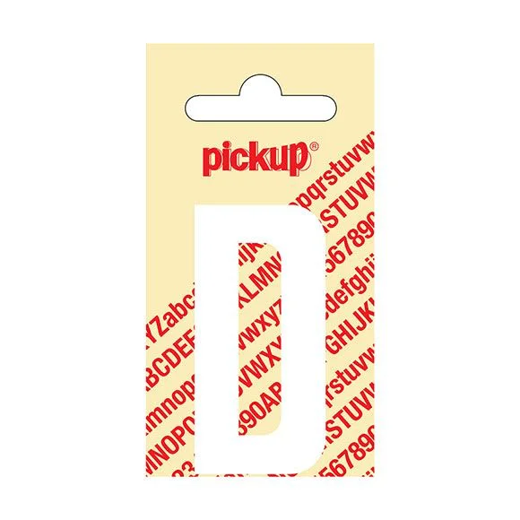 LETTER 'D' 60MM ZELFKLEVEND WIT 31012060D PICKUP