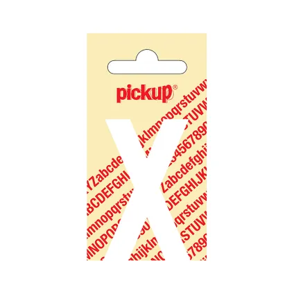 LETTER "X" 60MM ZELFKLEVEND WIT 31012060X PICKUP