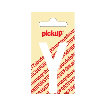 LETTER "Y" 60MM ZELFKLEVEND WIT 31012060Y PICKUP