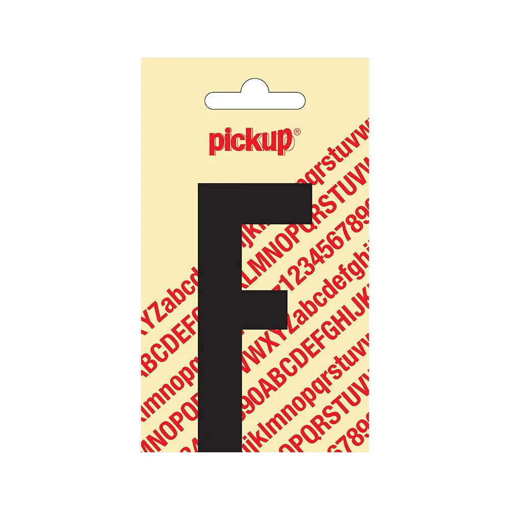 LETTER 'F' 90MM ZELFKLEVEND ZWART 31002090F PICKUP