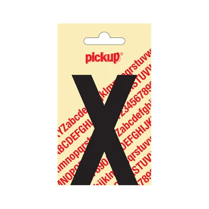 LETTER 'X' 90MM ZELFKLEVEND ZWART 31002090X PICKUP