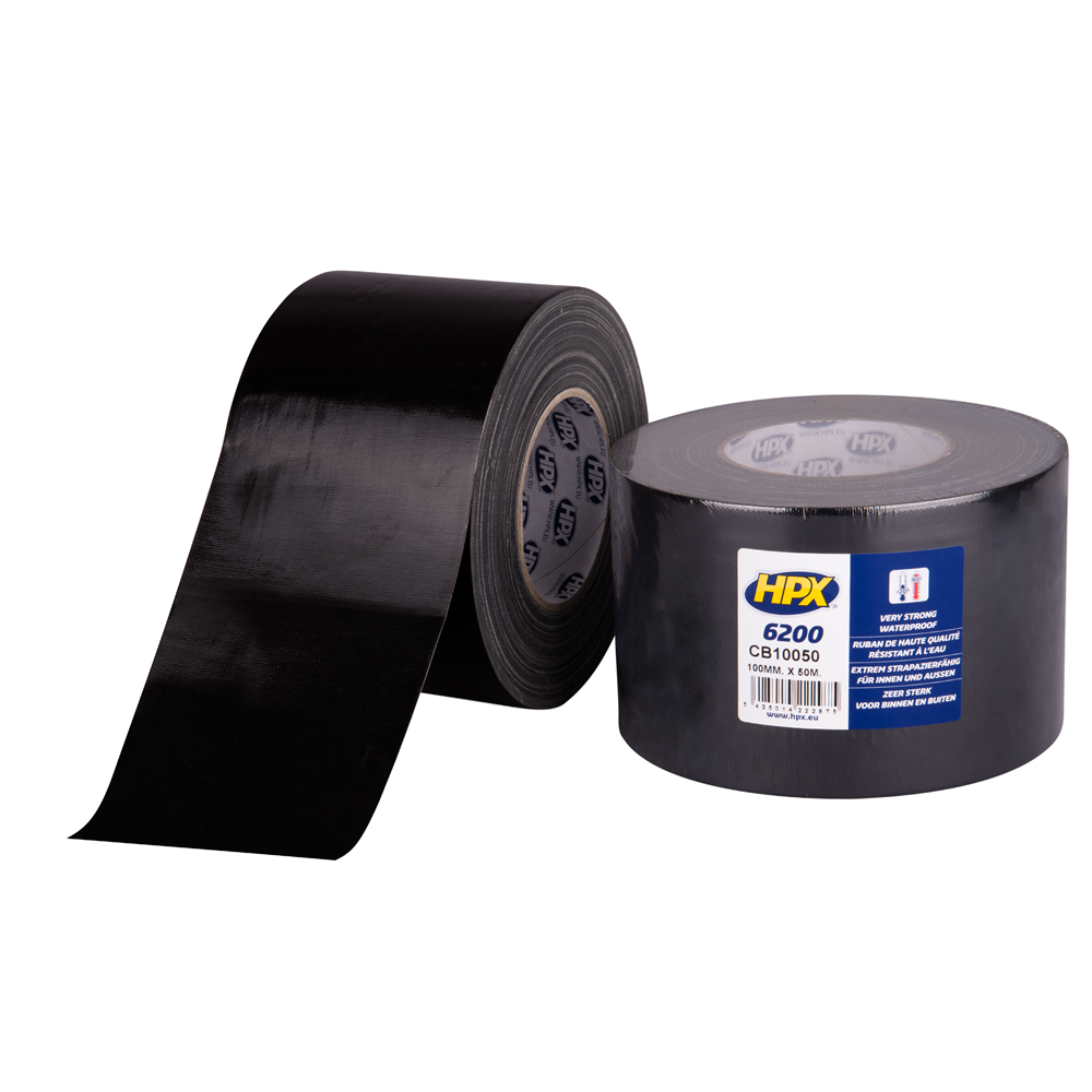 CB10050 Pantsertape - zwart 100mm x 50m