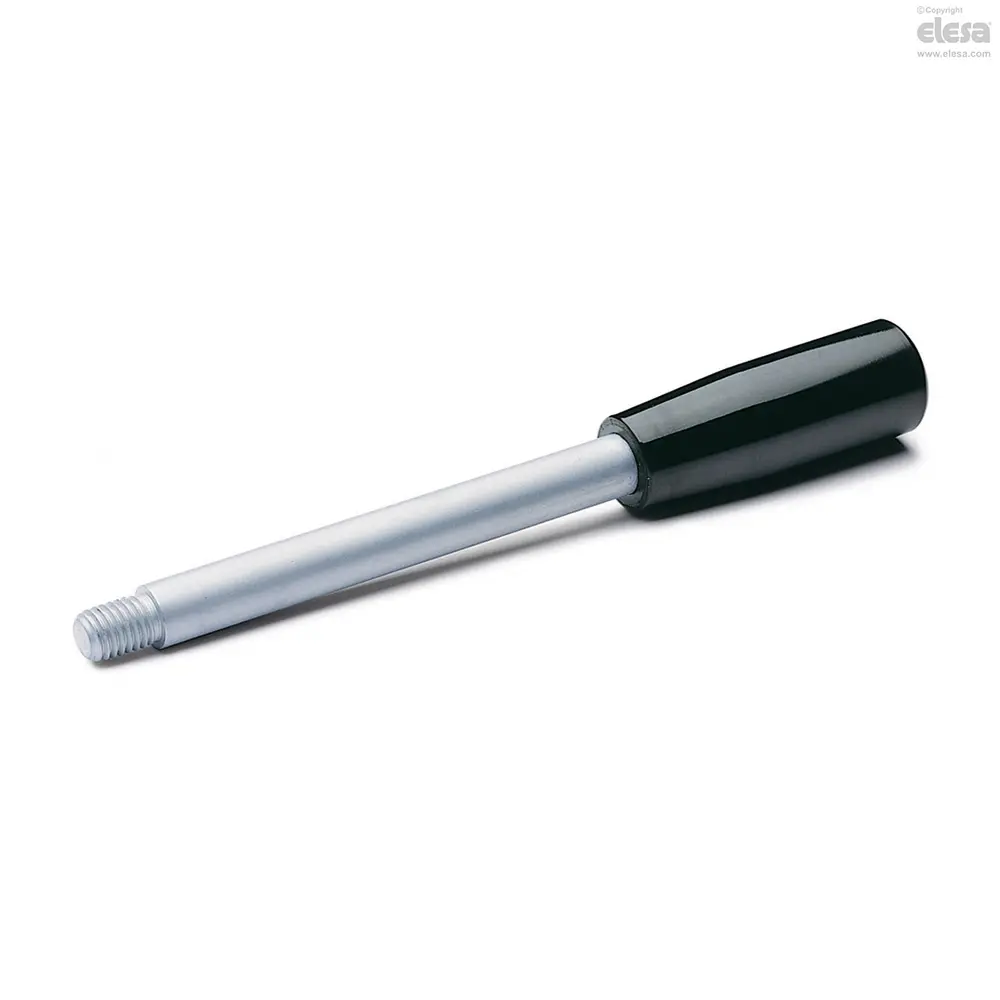 HANDGREEP VOOR HENDEL IN VERCHROOMD STAAL EN DUROPLAST BL.366/12X118 REF:3602 ELESA