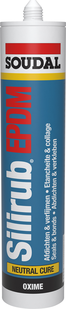 SILIRUB EPDM ZWART KOKER 310ML REF:112501 SOUDAL