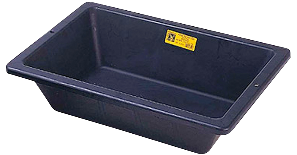 MORTELBAK RECHTHOEKIG RUBBER PROCHOK 35 L ZWART RM