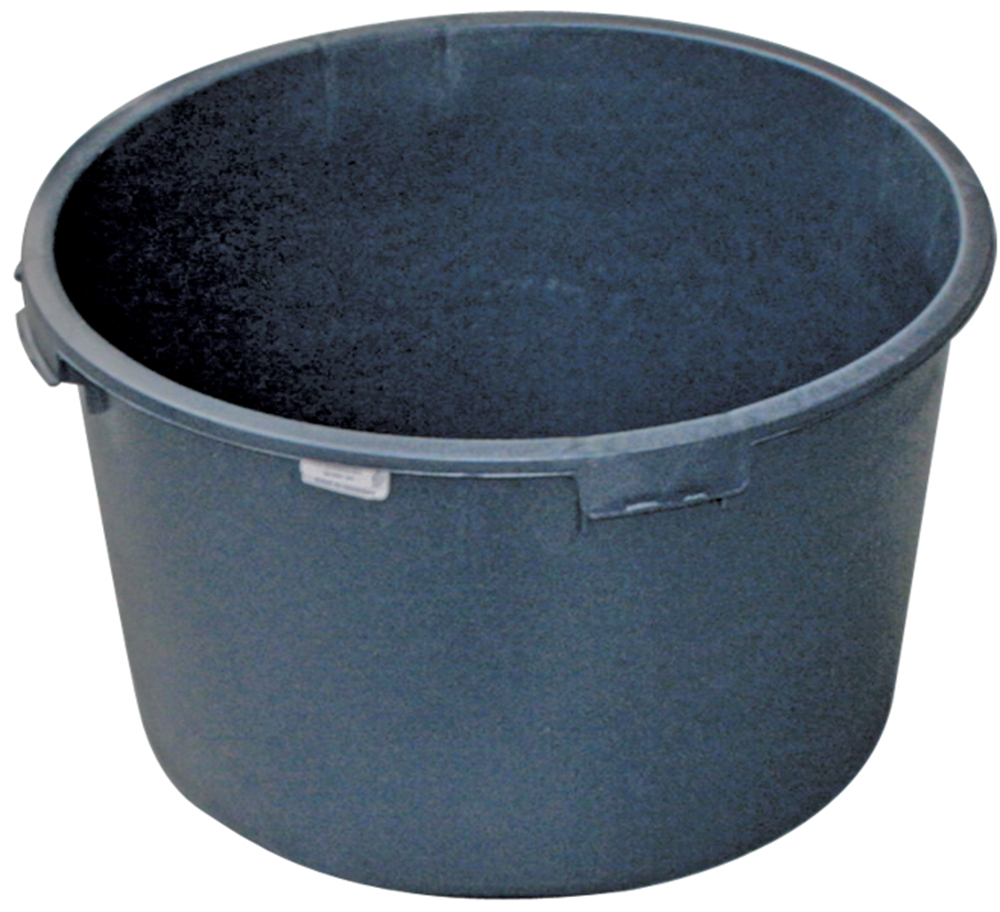 MORTELKUIP ROND PE 120 L ZWART HP 100120 WEMAS