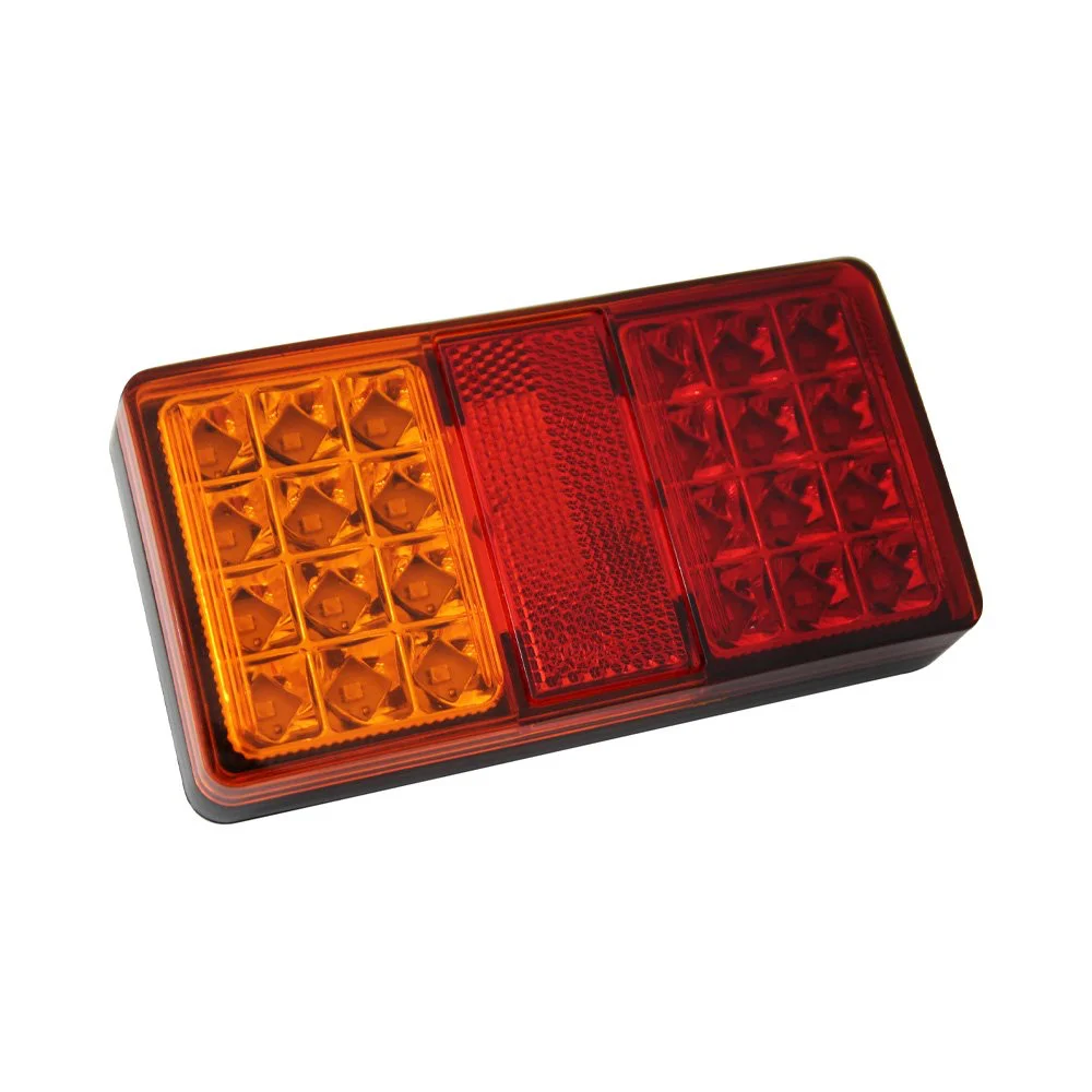 LED ACHTERLICHT 150X80 ORANJE/ROOD 12/24V REF:L26002AR-15-P PACAUTO