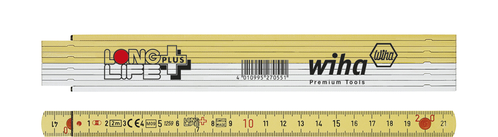 VOUWMETER GEEL 2M LONGLIFE PLUS REF:27055
