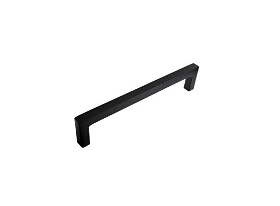 GREEP IJZER GEGOTEN ZWART CC128MM 10X10MM REF:01.4195.05
