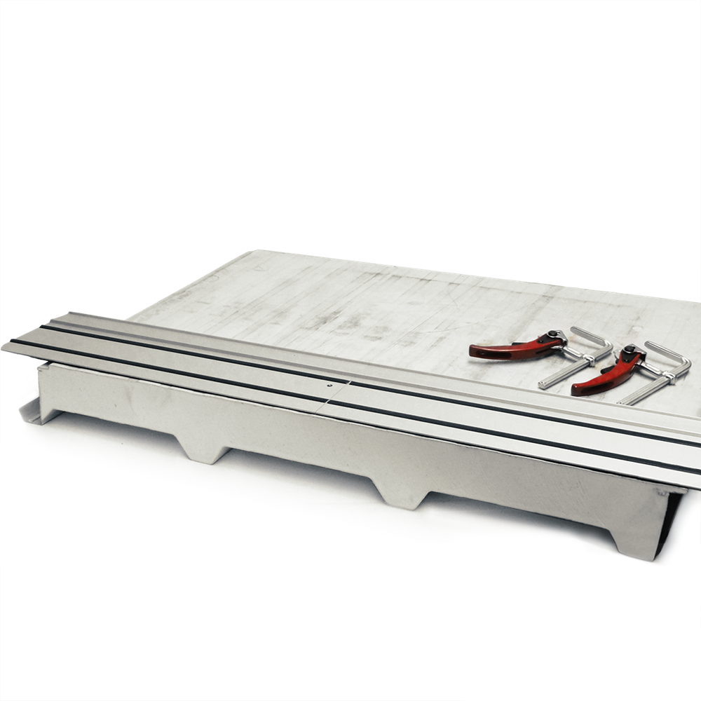 Geleiderail 1400mm + 2 Spanklemmen