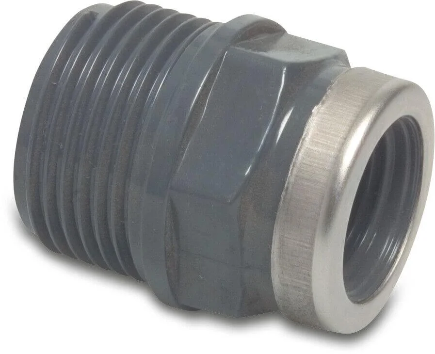 DRAADNIPPEL VERL.BUXBI 1X1/2+RVS RING 0100321 BOSTA