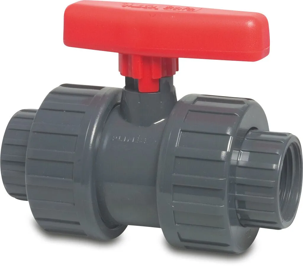 KOGELKRAAN PVC-U 1" BINNENDRAAD 16BAR DN25 REF:0112112 BOSTA