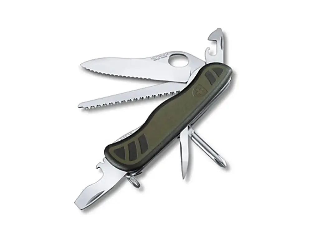 ZAKMES, SOLDAAT, 10 FUNCTIES, GROEN, BL REF:5V0.8461MWCH VICTORINOX