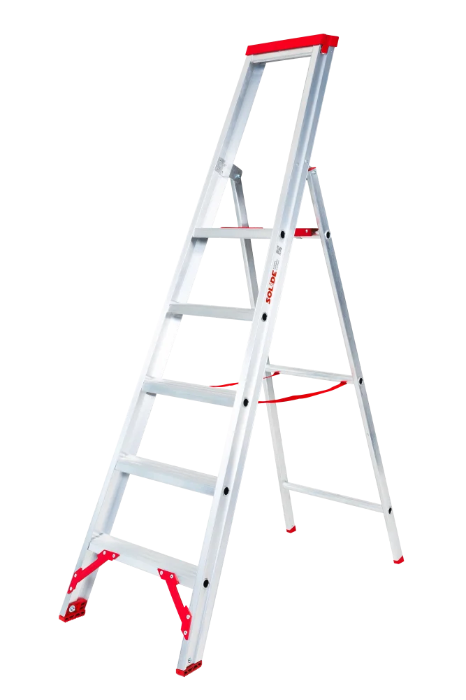 PROFESSIONELE TRAPLADDER ECOPRO PTE MET 5 TREDEN REF:PTE05 SOLIDE
