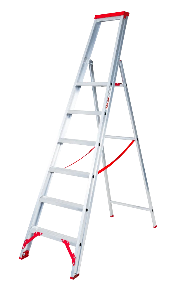 PROFESSIONELE TRAPLADDER ECOPRO PTE MET 6 TREDEN REF:PTE06 SOLIDE