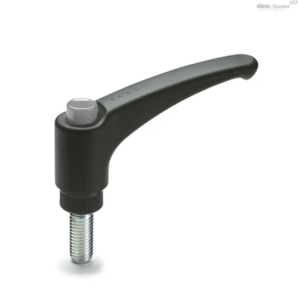 ERX-P VERSTELBARE HANDGREPEN VERZINKT STALEN DRAADSTANG (ERX.78-P M12X50-C3) REF:A010201 ELESA