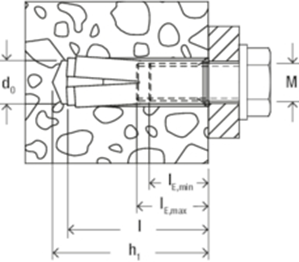 EA II M16X65 INSLAGANKER (20 STUKS) REF:48408 FISCHER