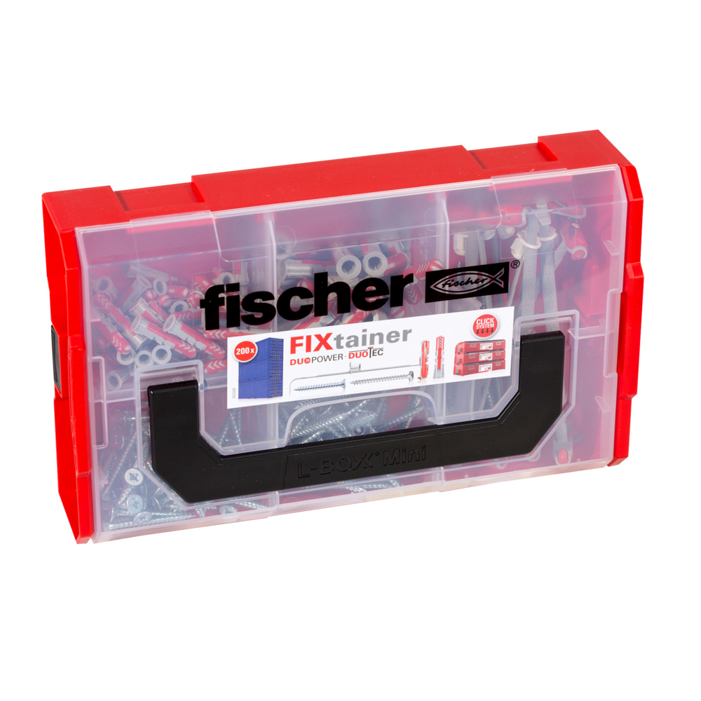 FIXTAINER DUOPOWER + DUOTEC + SCHROEVEN (ASSORTIMENT 200 STUKS) REF:541106 FISCHER