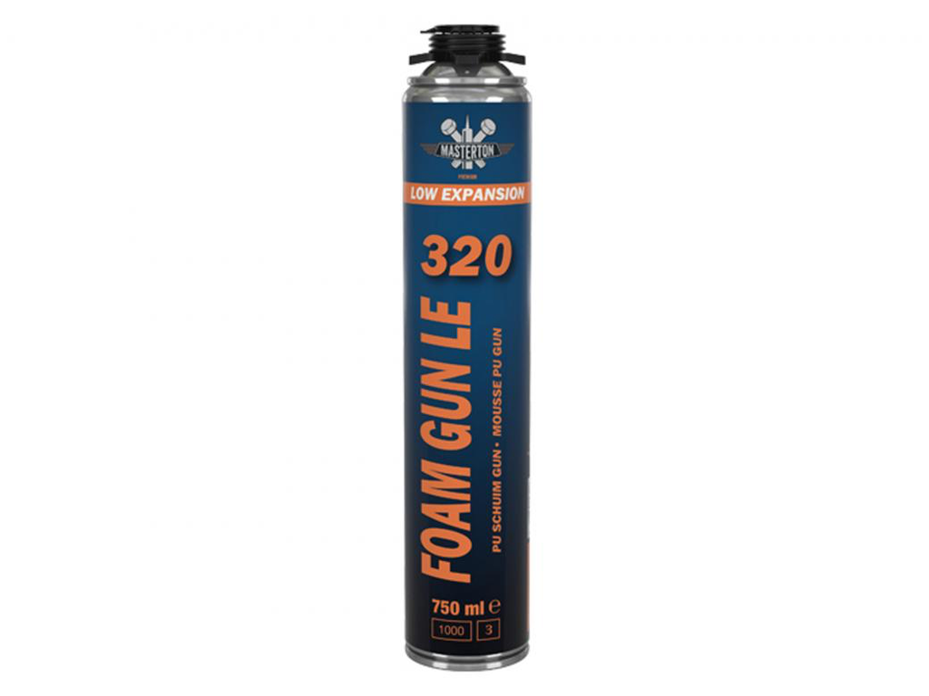 PU-SCHUIM 320 GUN FOAM LOW EXPANSION 750ML REF:170124 MASTERTON