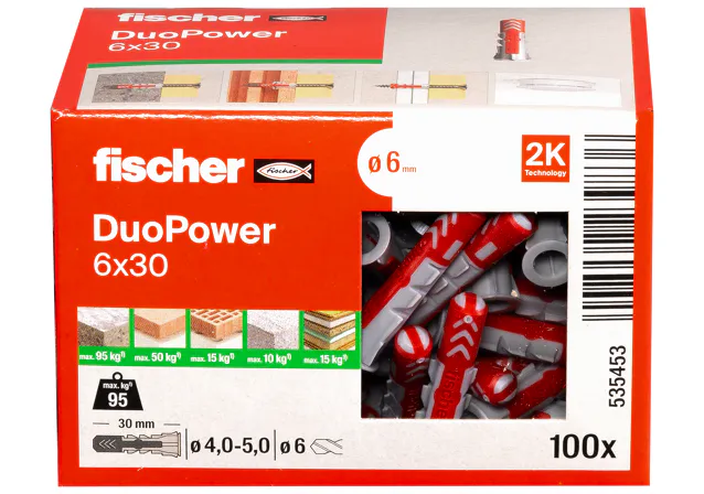 DUOPOWER 6X30 (100 STUKS) REF:535453 FISCHER