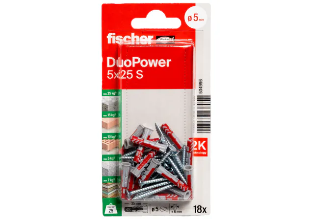 DUOPOWER 5X25 S K NV REF:534996 FISCHER