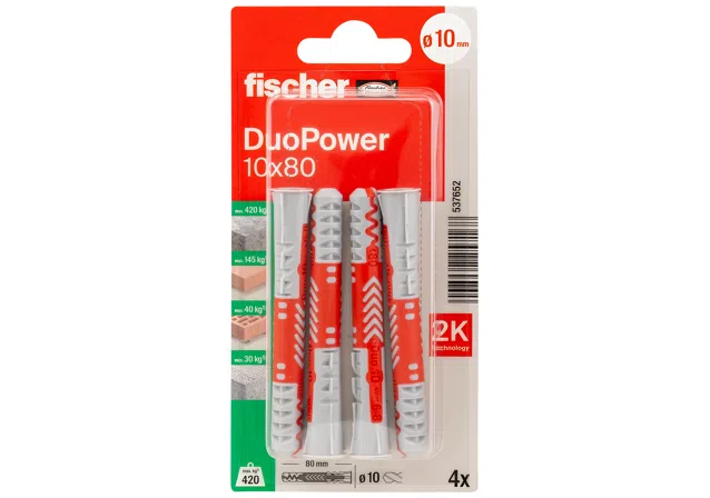 DUOPOWER 10X80 K NV (4 STUKS) REF:537652 FISCHER