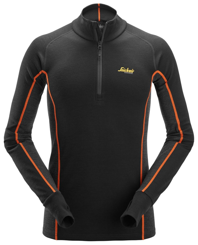 MERINO BASE LAYER HZ TOP HALVE RITS REF:9482 SNICKERS WORKWEAR