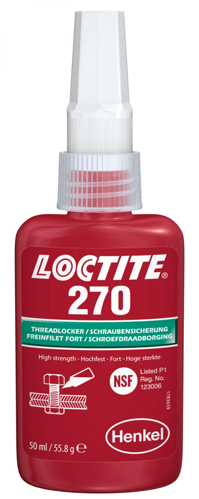 LOCTITE 270 SCHROEFDRAADBORGING H STERKTE 50ML REF:A0630358