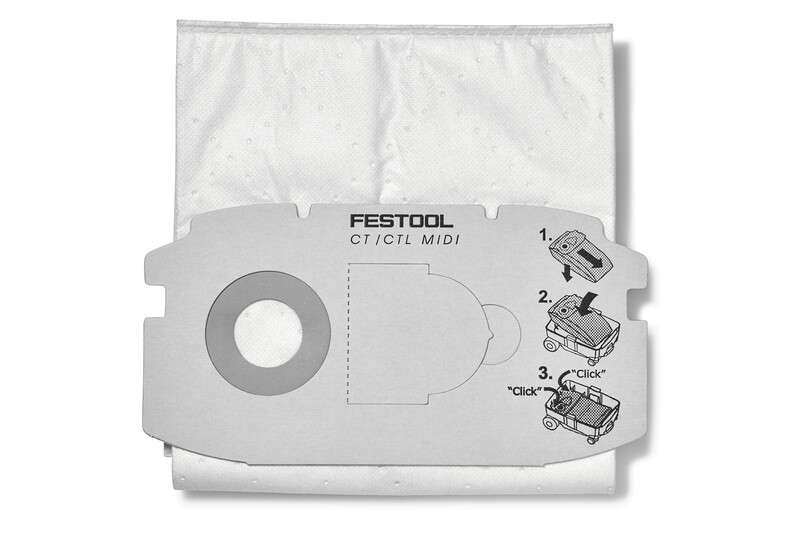 FILTERZAKKEN SC-FIS-CT MIDI/5ST REF:498411 FESTOOL