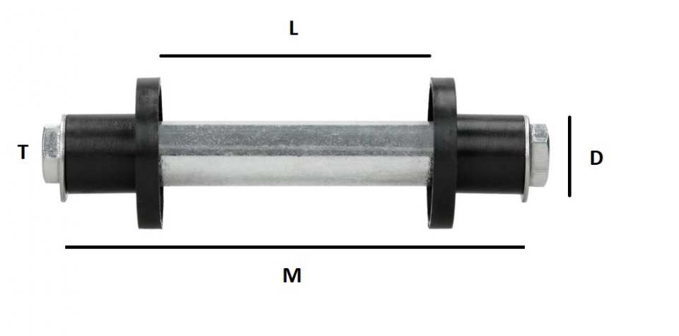 SET AS M12 VOOR KRUIWAGEN 00715178 REF:00301379