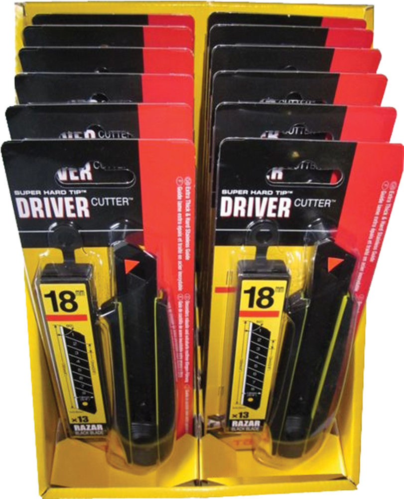 DRIVER CUTTER 18MM AUTO-LOCK + 13 RAZER BLACK MESSEN REF:TJ DC560RB13 TAJIMA