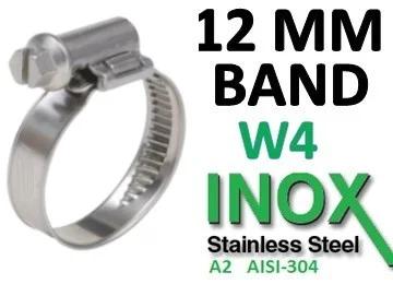 WT SLANGKLEM 12MM-BAND (W4-B TYPE) 160-180 2ST REF:AAW4SWT12160180-SE02 WEDI