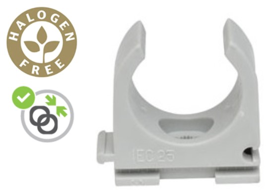 VEERKLEM KOPLBAAR GRIJS NYLON 20-22MM 100ST WEDI