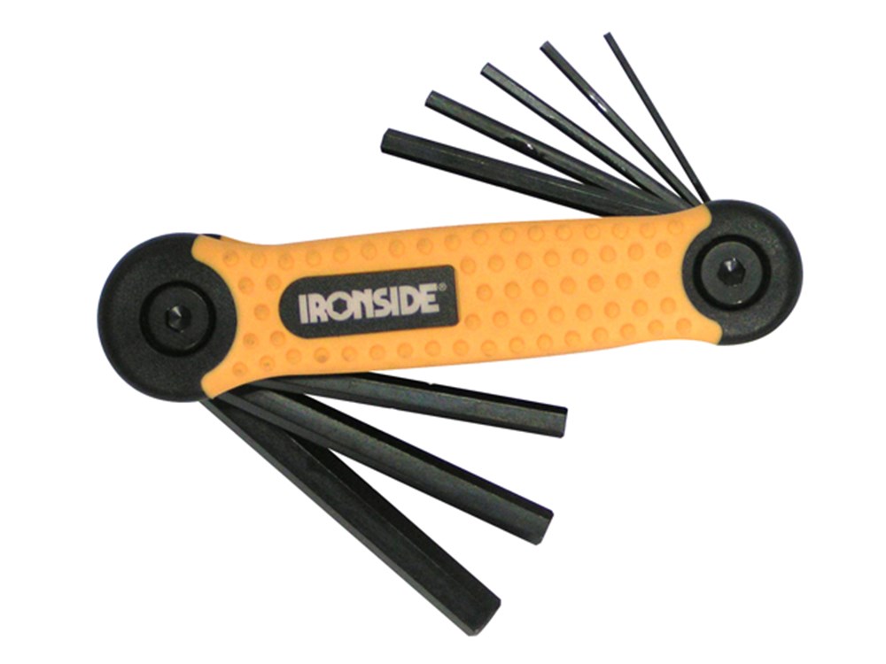 INBUSSLEUTELS HEX - 8 STUKS IR114012 IRONSIDE - 337035