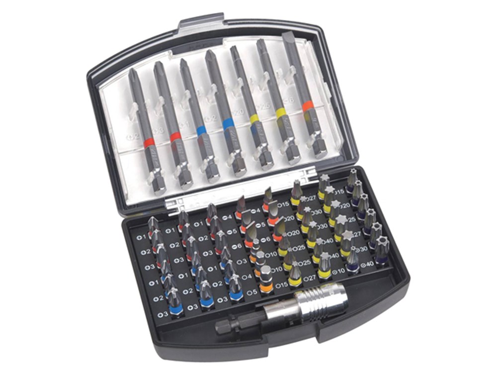 BITS 56 STUKS 1/4'' 25+75MM PH-PZ-SL-HEX-TXT REF:338050 IRONSIDE