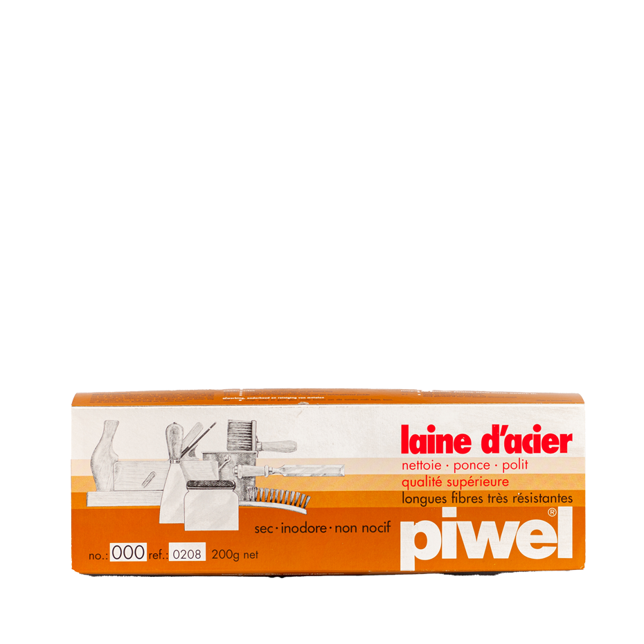PIWEL STAALWOL IN PAKJES 200G NR: 000 REF:0208-12 PIWEL