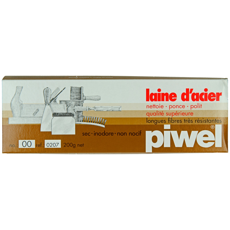 PIWEL STAALWOL IN PAKJES 200G NR: 00 REF:0207-12 PIWEL