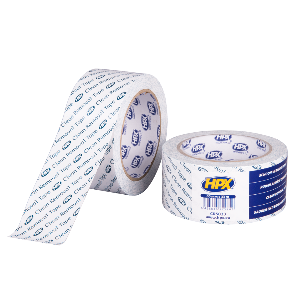 CR5033 Schoon verwijderbare tape - wit 50mm x 33m