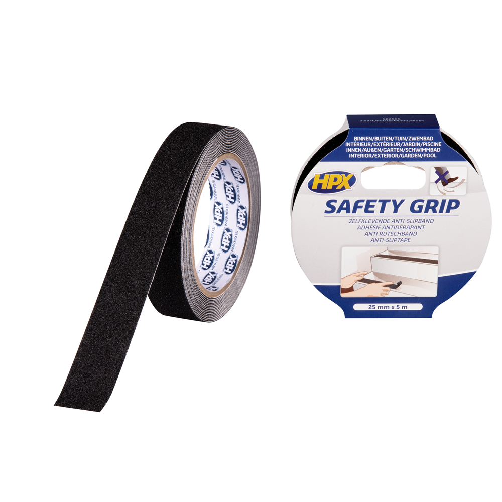 SB2505 Anti-slip tape - zwart 25mm x 5m