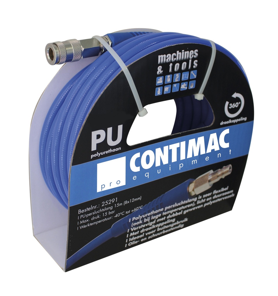 PERSLUCHTSLANG PU 10M (12x8MM) REF:25290 CONTIMAC
