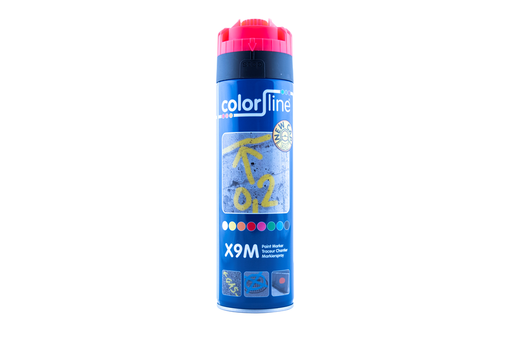 PAINT MARKER X9M ROOD FLUO 500ML REF:CL 21-654