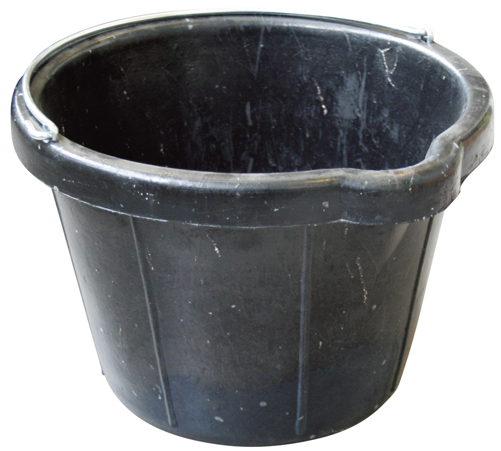 BOUWEMMER RUBBER ZWART MET GIETBEK - ZWARE UITVOERING REF:GB 120000 MONDELIN