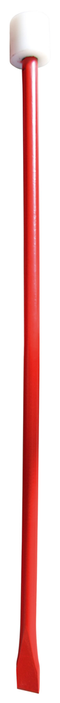 BREEKSTANG ROND Ø 28MM - MET NYLON SLAGDOP - 1250MM REF:PM 850125 SOLID