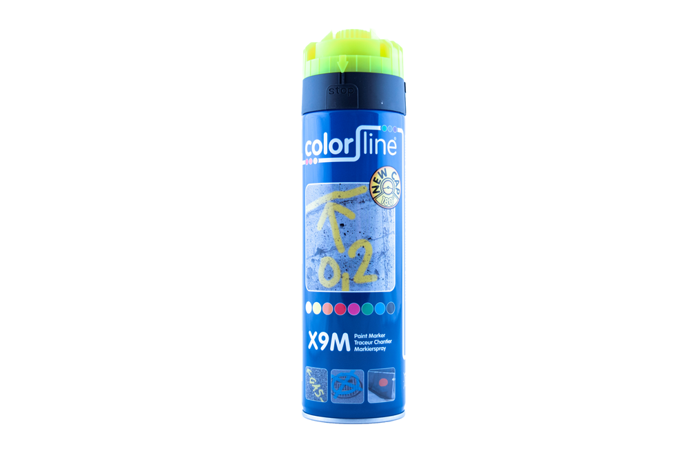 X9M PAINT MARKER - 500 ML - FLUO GEEL REF:CL 21-678 COLOR-LINE