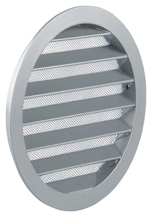RONDE ROOSTER INBOUW 434/R ALU Ø160 RAL 9006 REF:13465 RENSON