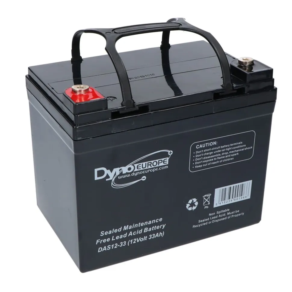 AGM BATTERIJ 12V 33Ah/C20 25.7Ah/C5 M6 REF:DAS1233 BATTERY SUPPLIES